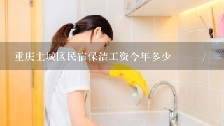 重庆主城区民宿保洁工资今年多少
