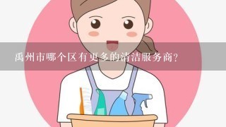 禹州市哪个区有更多的清洁服务商？