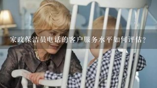 家政保洁员电话的客户服务水平如何评估?